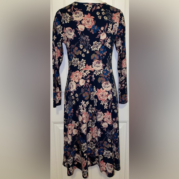 STUDIO B Dark blue floral dress - Picture 4 of 9